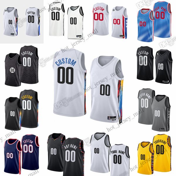 

custom printed 2023 new basketball jerseys simmons dinwiddie harris bridges finney-smith thomas sharpe claxton duke whitehead smith johnson, Black;red
