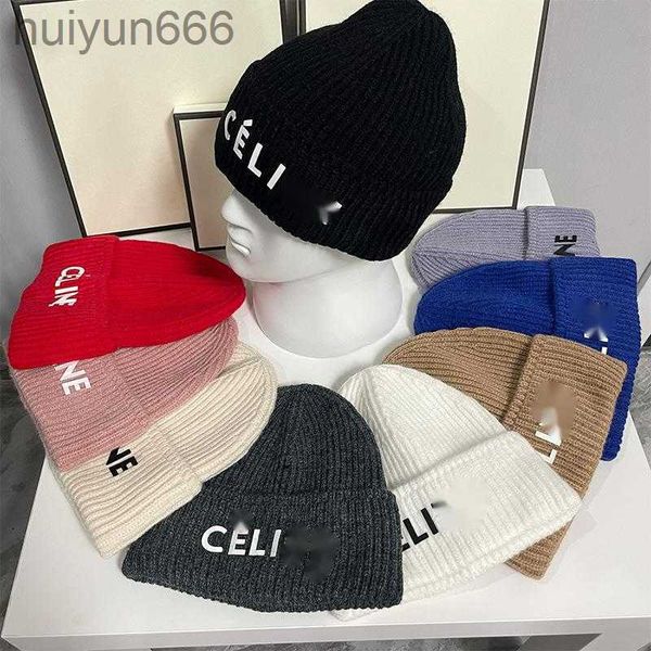 

luxury mens designer hats autumn and winter woolen hat letter knitted skull caps landlord hat fashion brand men's and women's warm, Blue;gray