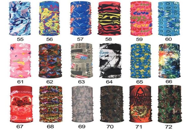 

2448cm multifunctional seamless magic scarf 200 style variety warm haoween cosplay bicycle cs ski headwear half face bandana pa9768758, Blue;black