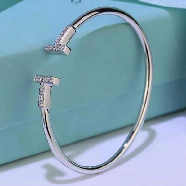 

diamond-inlaid double-t open mesh red bracelet for girls light luxury small minority ins adjustable color-resistant accessories, Golden;silver