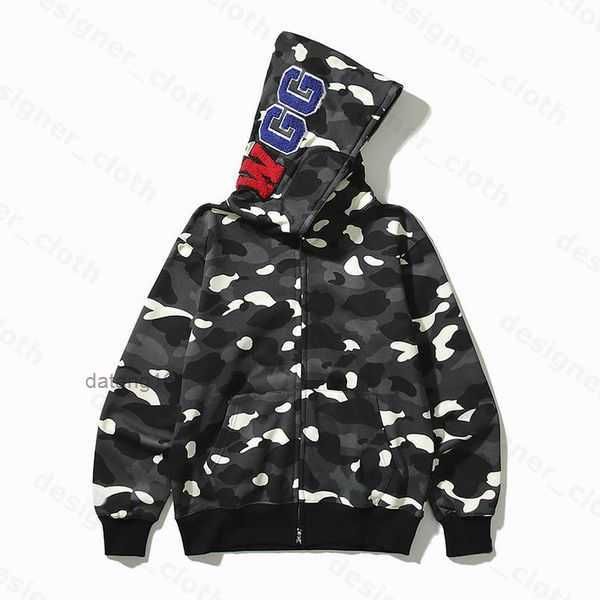 

bape mens hoodies designer hoodie shark luminous women sweatshirts letters camo hoody oversized cotton zip sweaters hoodys embroidered cardi, Black