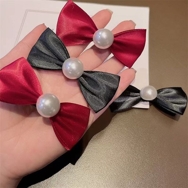 

fashion blogger designer jewelry children's butterfly pearl hairpin princess baby red hairpin accessories headwear clips barrettes whol, Golden;silver