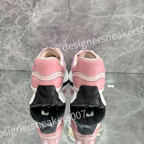 

2023 new designer women mens casual shoe fashion genuine leather mixed color woman trainers sneakers flats loafers female footwear xsd230403, Black