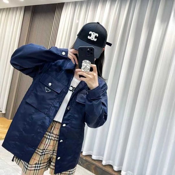 

spring and summer women's black lapel shirt coat, nylon fabric comfortable anti-wrinkle, loose casual fashion, men and women alike., Black;brown