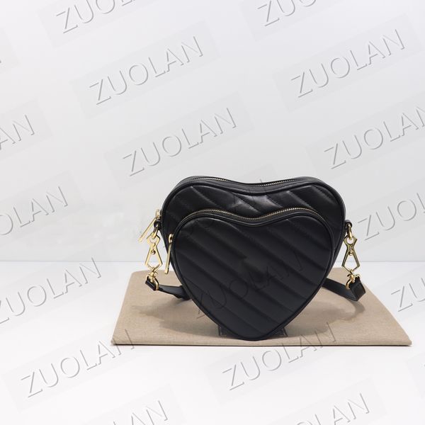 

751628 mini love bag pop my heart pouch monograms designer shoulder cosmetic bag crossbody holder wallet quilted soft leather purse gold cha