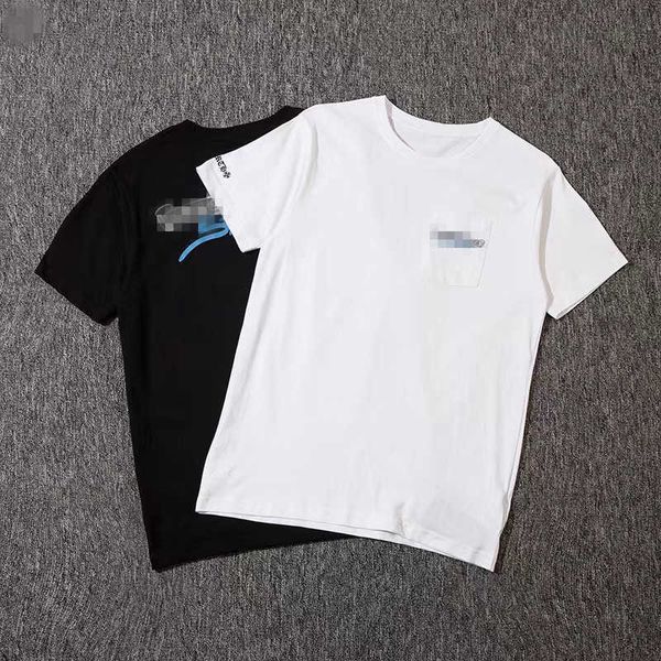 

men's and women's fashion t-shirts 2023 new luxury brand ch summer letter printed short sleeve t shirt are unisex, White;black