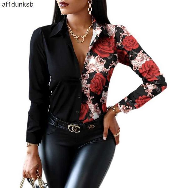 

collar versage vercace office women's blouses up shirts spring autumn turn-down women scarf lady print patchwork shirt femme casual out, White