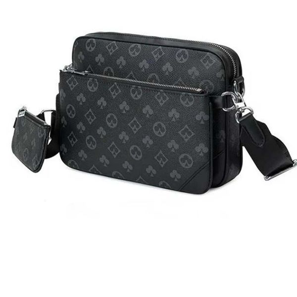 

mens designers 3 pcs sets crossbody bag wallets leather fashion patchwork new men handbag shoulder bags designer handbags bags wallet phone