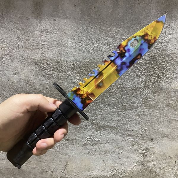 

usa csgo m9 knife counter strike hunting camping knifes survival tactical knife fixed blade outdoor bushcraft combat knives edc kitchen fish