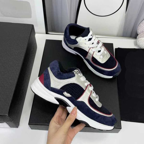 

7a luxury designer running shoes channel sneakers women lace-up sports shoe casual trainers classic sneaker woman ccity dfghhgfgd, Black