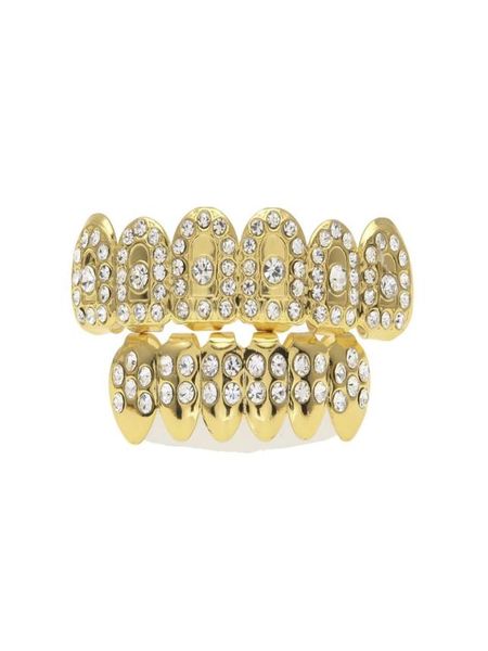 

goldtone hip hop plated removeable mouth grillz set bottom punk player style whole5714839, Black