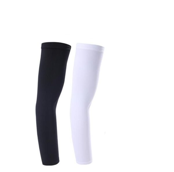 

uv protection sunblock protective elbow knee pads cooling sleeves for men women kids support elastic arm brace9766410, Black;gray