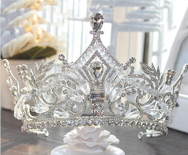 

2019 bridal crowns bling bling crystals headpieces wedding crown bridal tiara wedding party accessories8071652, Silver