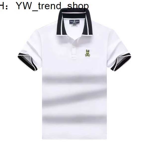 

psycho bunny polo designer mens brand high-quality knitted shirt high street printed clothing sports quick drying t asian size 11, White;black