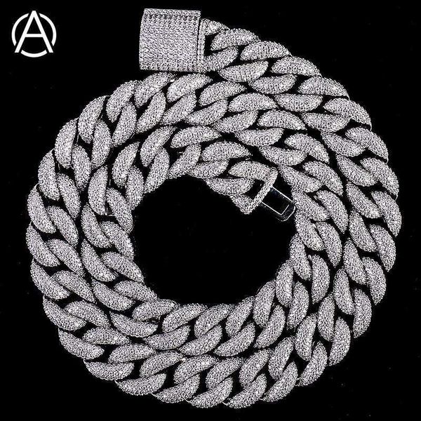 

hip hop link chain 925 sterling silver vvs moissanite sterling silver miami cuban chain