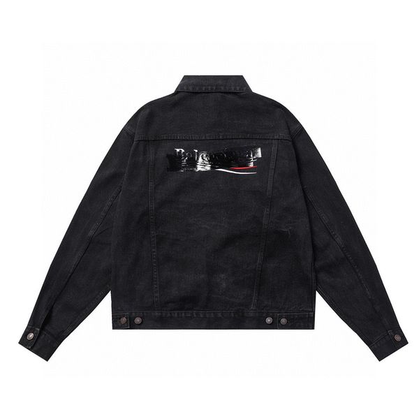 

men's plus size outerwear & coats round neck embroidered and printed polar style summer wear with street pure cotton frefg, Black;brown