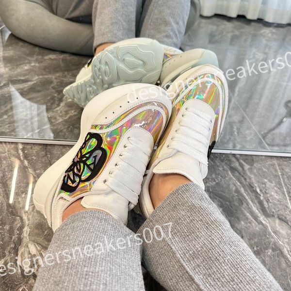 

luxury designer women mens casual shoes fashion genuine leather mixed color woman trainers sneakers flats loafers female footwear xsd230403, Black
