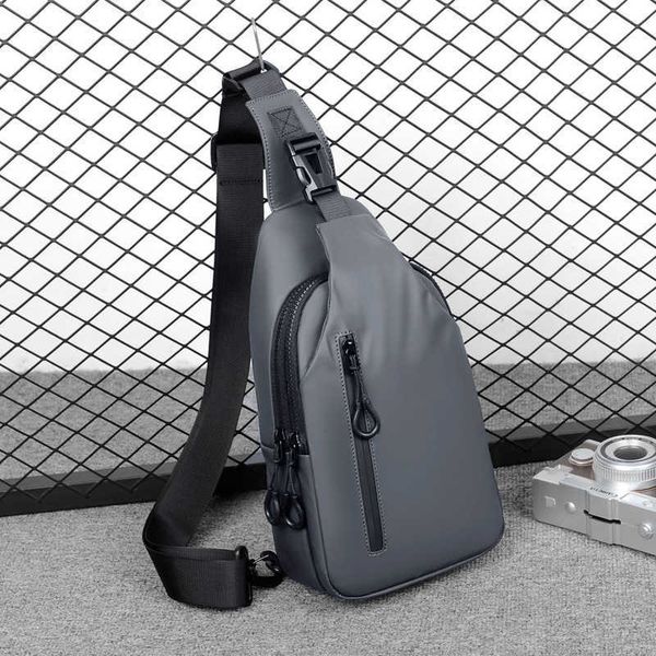 

new fashion men's shoulder messenger bag fashion backpack simple anti splash chest bag