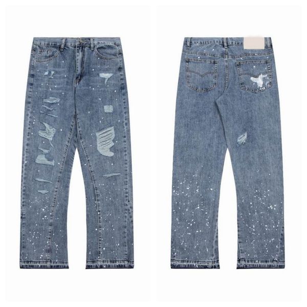 

mens designer jeans splash ink graffiti micro flared jeans cool luxury denim galleries sweat depts pant distressed ripped black blue purple