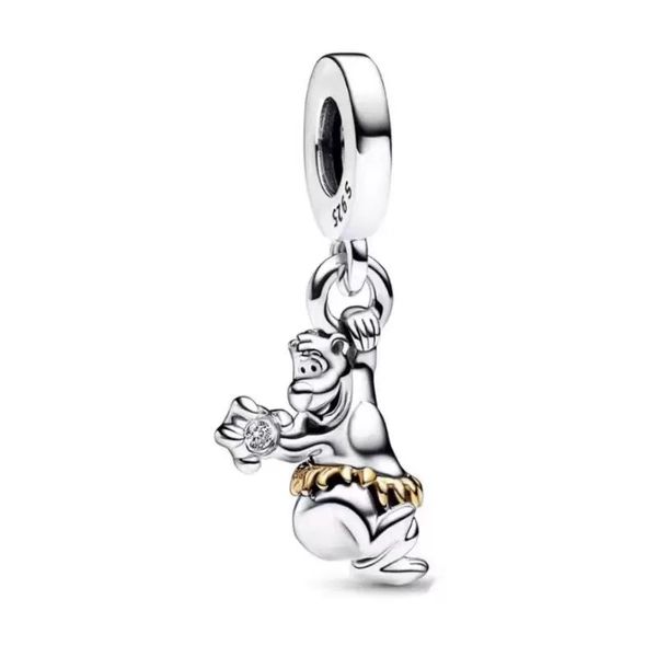 

925 sterling silver charm pendant suitable for original classic diy bracelet female designer jewelry and pumpkin car fashion accessories gif, Bronze;silver