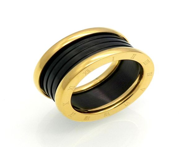 

new roman gold love brand 316l titanium steel jewelry whole heart love rings for woman wedding ring jewelry goldsilverrose c4384870, Silver