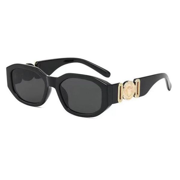 

luxury sunglasses for man woman designer goggle beach sun glasses retro small frame luxury design uv400 with box, White;black