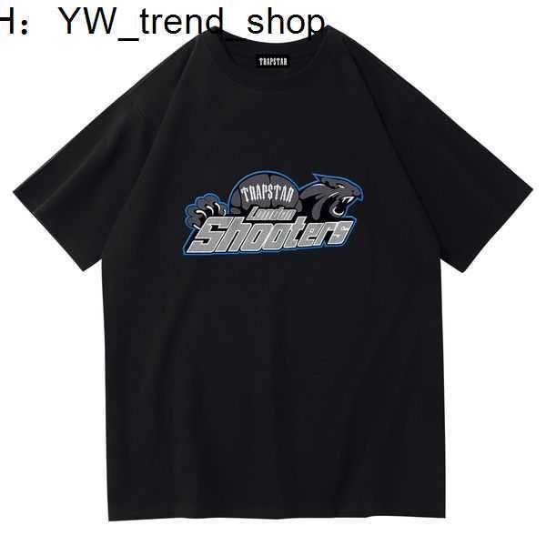 

men's t-shirts 2023 fashion trapstar design letter print cotton short sleeve t-shirt grey and women's backing s-3xl 31, White;black