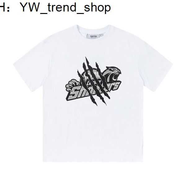

50 styles men's t-shirts trapstar t shirt designer shirts jersey print letter rainbow color summer sports fashion cotton cord short sle, White;black