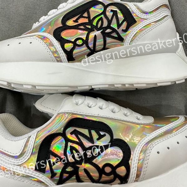 

new luxury designer women mens casual shoes fashion genuine leather mixed color woman trainers sneakers flats loafers female footwear xsd230, Black