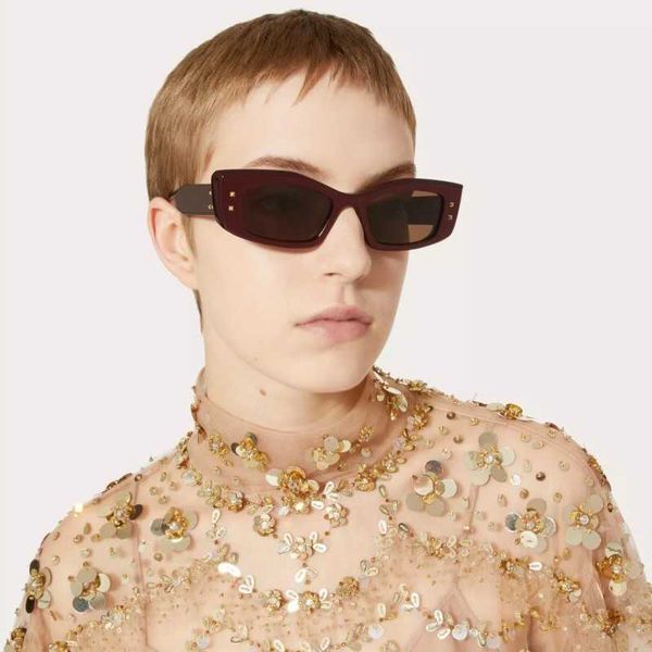 

sheen's new cat's eye ins with advanced sense personalized decoration face shape men's and women's sunglasses, White;black