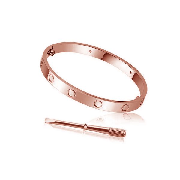 

brand luxury 18k gold screwdriver designer bracelet fashion couple cuff bracelet for women 316l stainless steel bracelet jewelry, Golden;silver