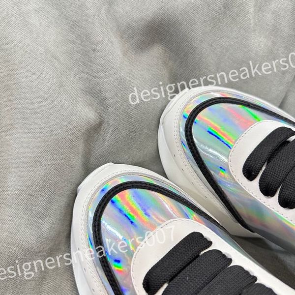 

luxury designer women mens casual shoes fashion genuine leather mixed color woman trainers sneakers flats loafers female footwear xsd230403, Black