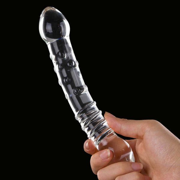 

crystal double headed female pull glass ware ice and fire stick toy