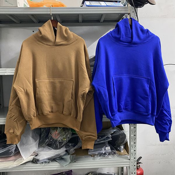 

double layer heavy fabric hoodie men women 1 pullovers hooded, Black;brown