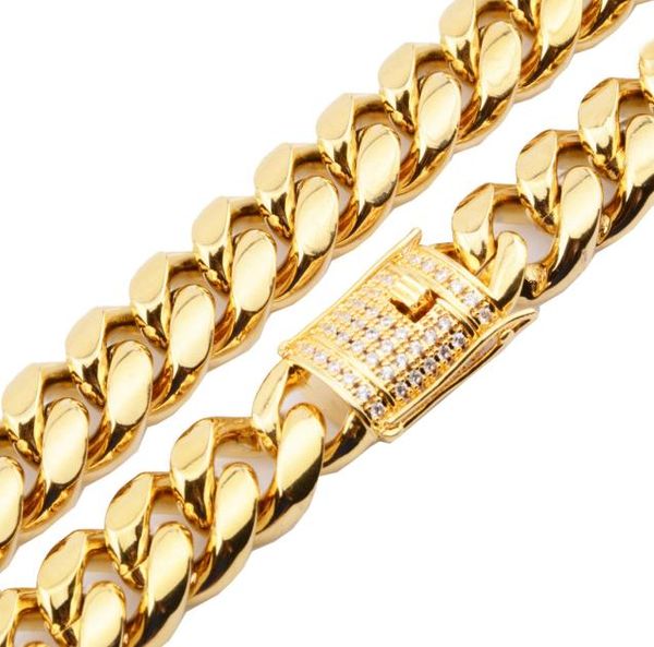 

18mm heavy mens 18k gold filled solid cuban curb chaince neckla bracelets miami men039s cuban curb link chain necklace bracelet2882180, Silver