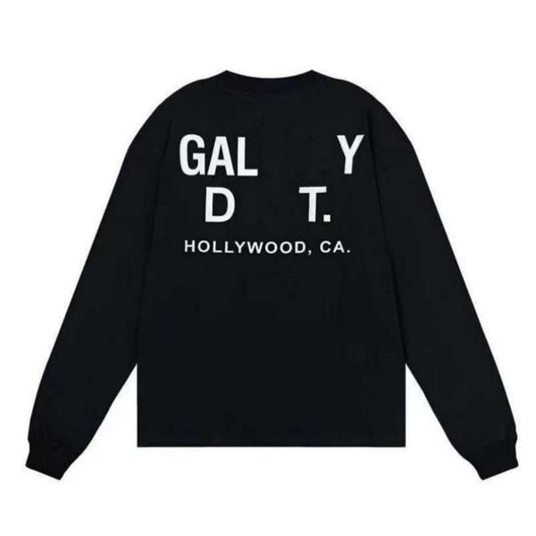 

2023 men's hoodies sweatshirts for sale hoodie designer galleryes depts gary painted graffiti used letters printed loose casual fashion, Black