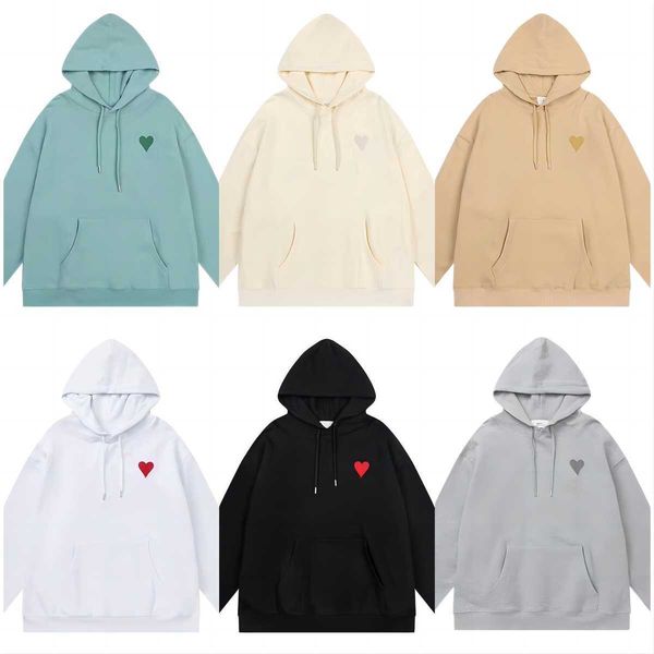 

fashion amisweater paris sweater mens designer knitted shirts long sleeve french high street embroidered a heart pattern round neck knitwear, White;black