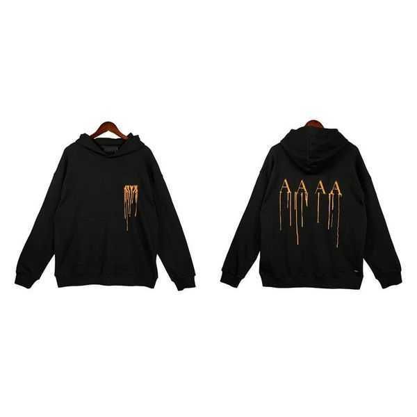

amirri mens hoodie womens hoody long sleeve pullover graffiti camouflage clothing hoodies loose streetwear cottons sweatshirts fashion clot, Black