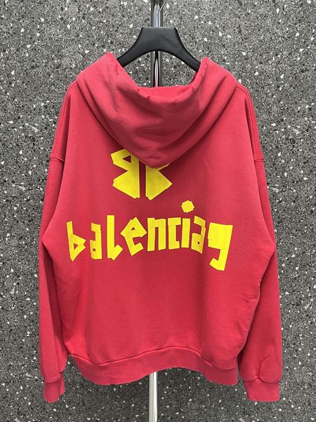 

men's plus size hooded sweatshirt autumn/winter 2023 letter cotton casual loose women's pullover detail round neck cotton c2dd, Black;brown
