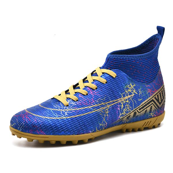 

athletic outdoor large size 31-46 kids soccer boots outdoor football futsal sneakers men professional high-training shoes 230721, Black