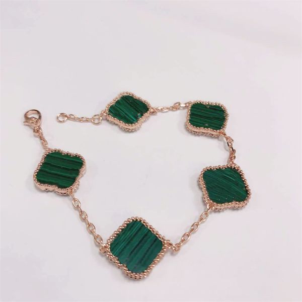 

luxury bracelet designer van or cleef women's chain bracelets elegant gold and silver bracelets fashion women's letter pendant wed, Golden;silver