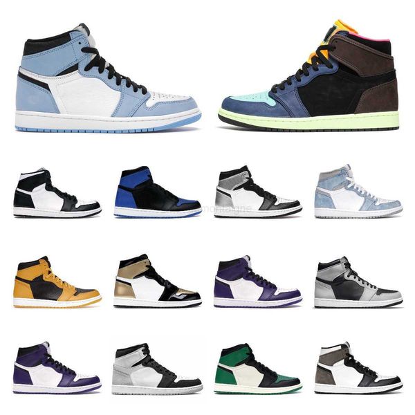 

mens womens 1 basketball shoes unc patent 1s hyper royal racer university blue dark mocha midnight nav court purple green royal stage haze s