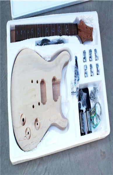 

factory custom natural wood electric guitar kitparts with mahogany body ans neckmaple hrome hardwaresdiy guitar1286014