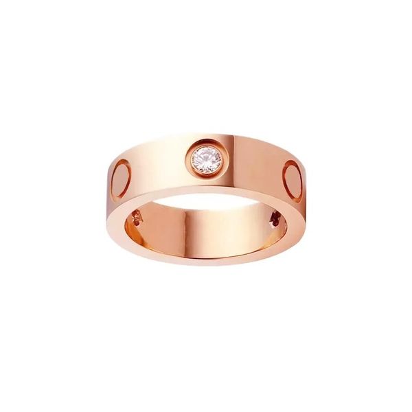 

4mm 5mm 6mm titanium steel alloy silver love ring mens womens rose gold fashion screw jewelry designer luxury couple wedding promise rings g