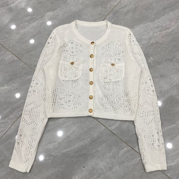 

new 2023 autumn women's sweaters winter fashion o-neck cardigans women sweater single breasted design knit sweaters, White;black