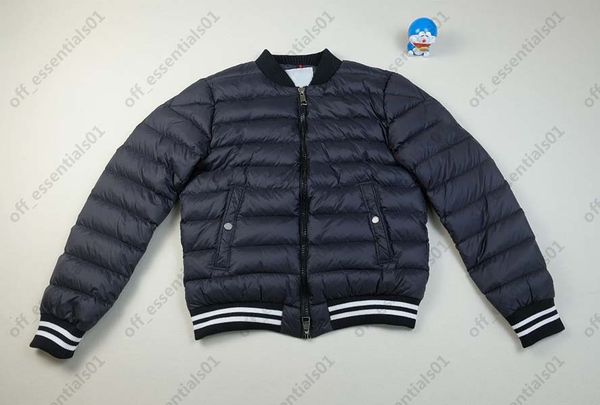 

thin mens down jacket france brand side arm big logo jackets autumn and winter coat, Black