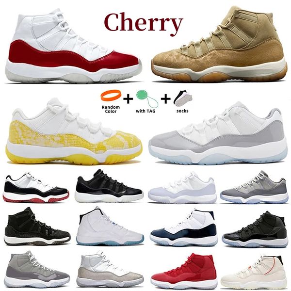 

11 11s men basketball shoes neutral olive cherry legend blue midnight navy gement cool grey low yellow snakeskin legend gamma unc bred cap g