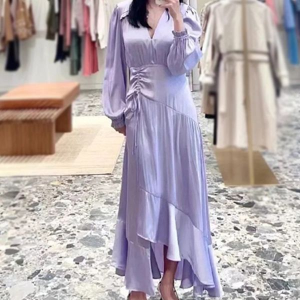 

basic & casual dresses -aje a-line dress ruffle fit slim shriveled mini dress for women, Black;gray