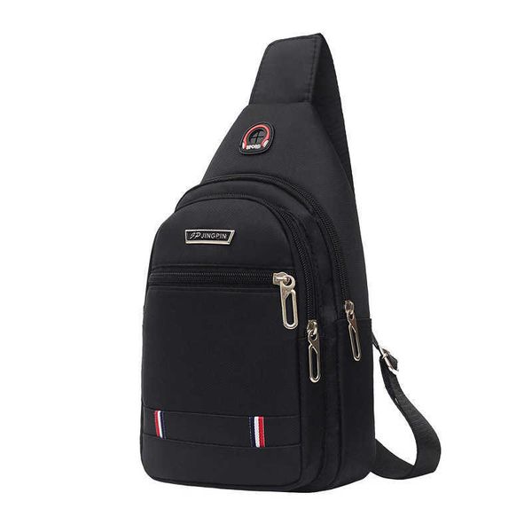 

men's crossbody bag chest bag new simple nylon waterproof shoulder bag