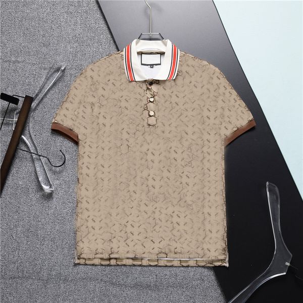 

summer brand clothes luxury designer polo shirts men's casual polo fashion print embroidery t shirt high street mens polos, White;black